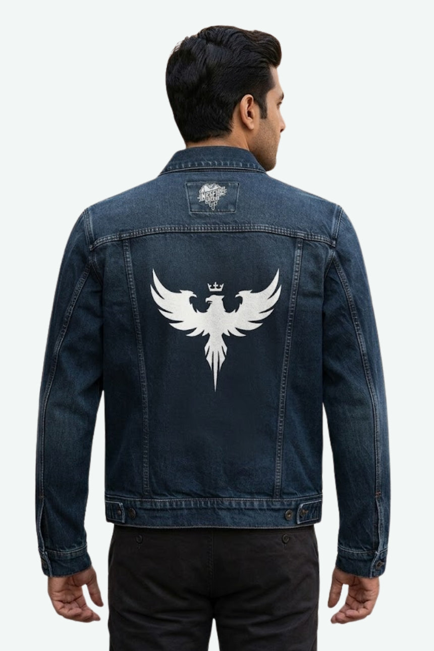 Crowned Hawk Denim Jacket
