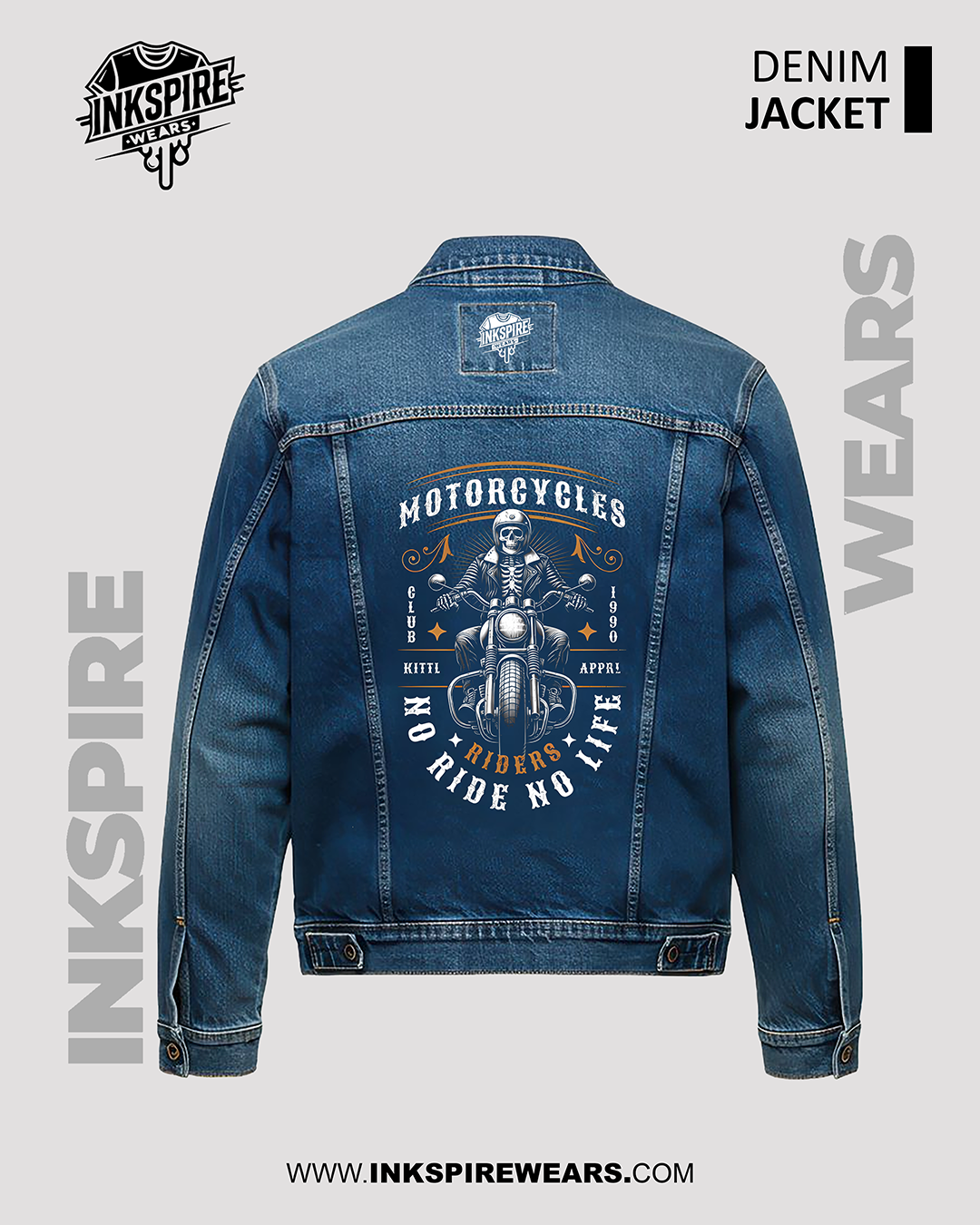 No Ride No Life Denim Jacket