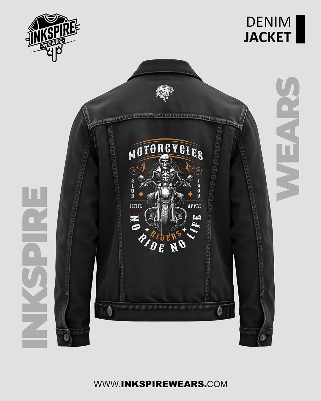 No Ride No Life Denim Jacket