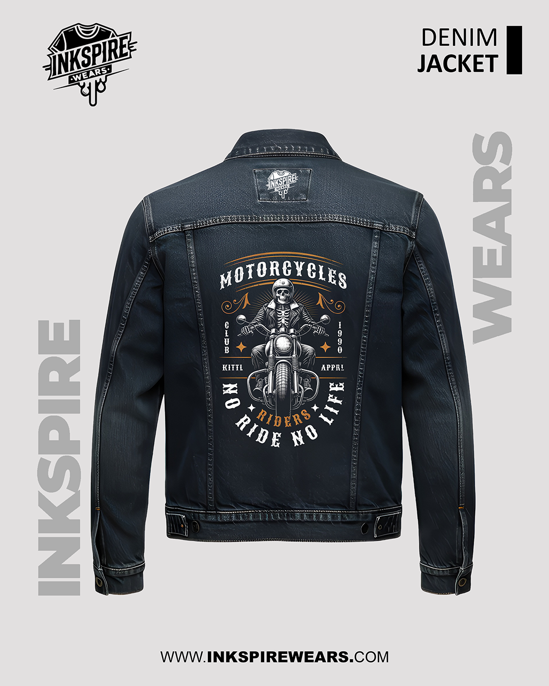 No Ride No Life Denim Jacket